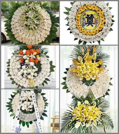 安徽淮南市凤台县凤凰镇芮集村花圈速递